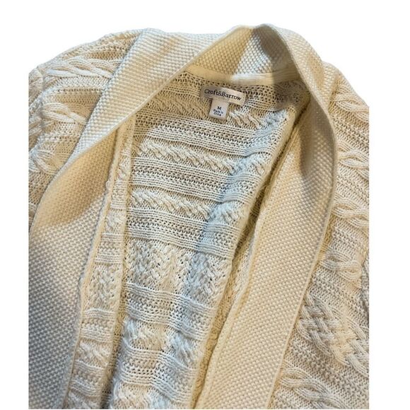 Croft & Barrow | cream cable knot open cardigan - Picture 2 of 5